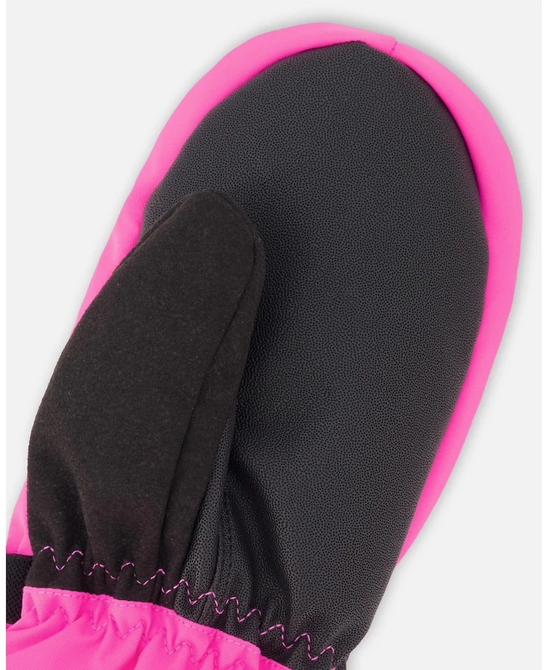 Deux par Girl Winter Mittens Teknik Fuchsia - Toddler|Child