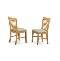 East West Furniture 5 PcKitchen Table set - breakfast nook Table and 4 Kitchen Dining Chairs