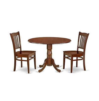 East West Furniture Dining Room Set Mahogany