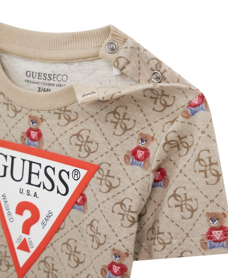 Guess Baby Boys 2-Piece Long Sleeve T-Shirt and Active Pant Set