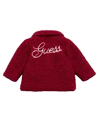 Guess Baby Girls Lurex Sherpa Padded Coat