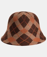 On 34th Plaid Knit Cloche, Macy's Exclusive