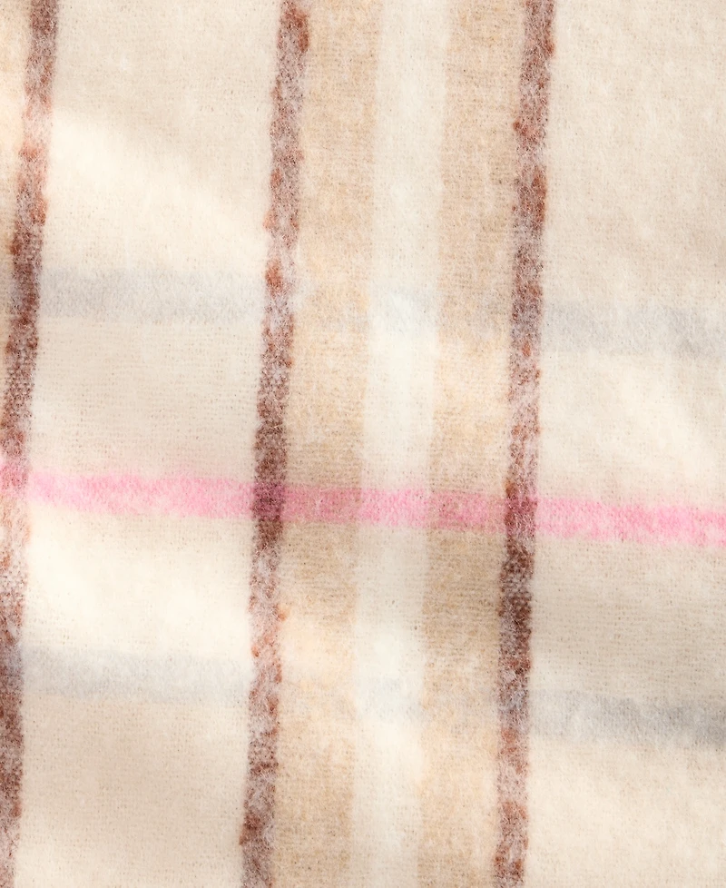 On 34th Brushed Plaid Blanket Wrap, Macy's Exclusive