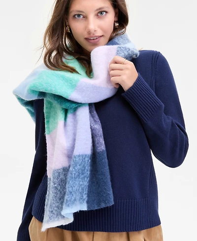 On 34th Brushed Buffalo Plaid Blanket Wrap, Macy's Exclusive