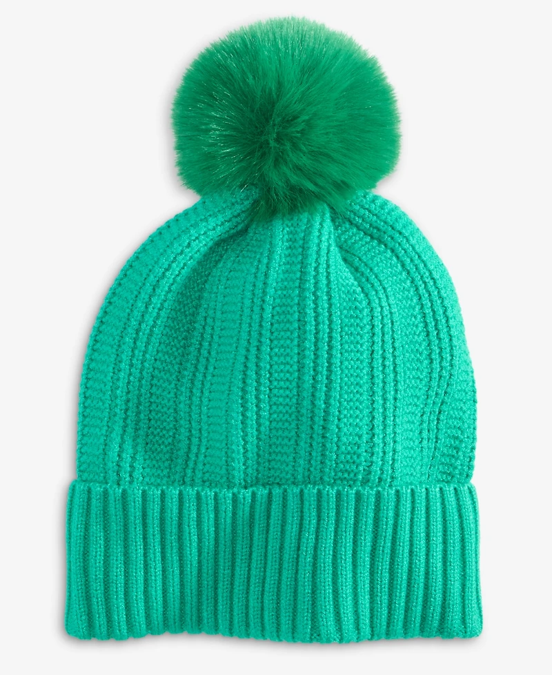 On 34th Boxed Rib-Knit Beanie, Macy's Exclusive