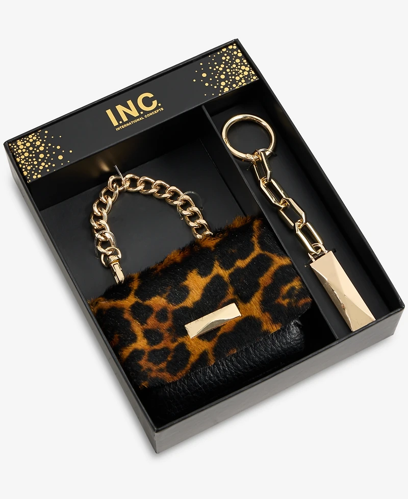 I.n.c. International Concepts Taylah Leopard Print Calf Hair Mini Bag, Macy's Exclusive
