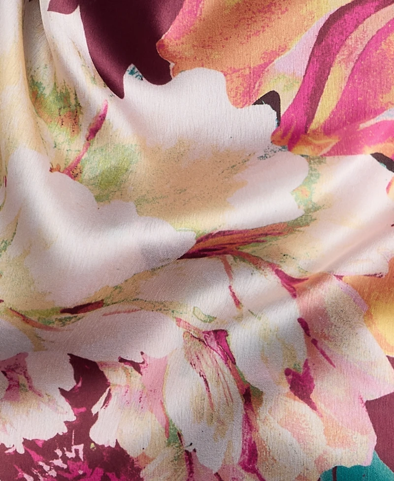 Giani Bernini Painterly Rose Oblong Scarf, Macy's Exclusive