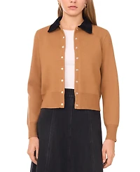 1.state Women's Long Sleeve Button Up Collar Jacket