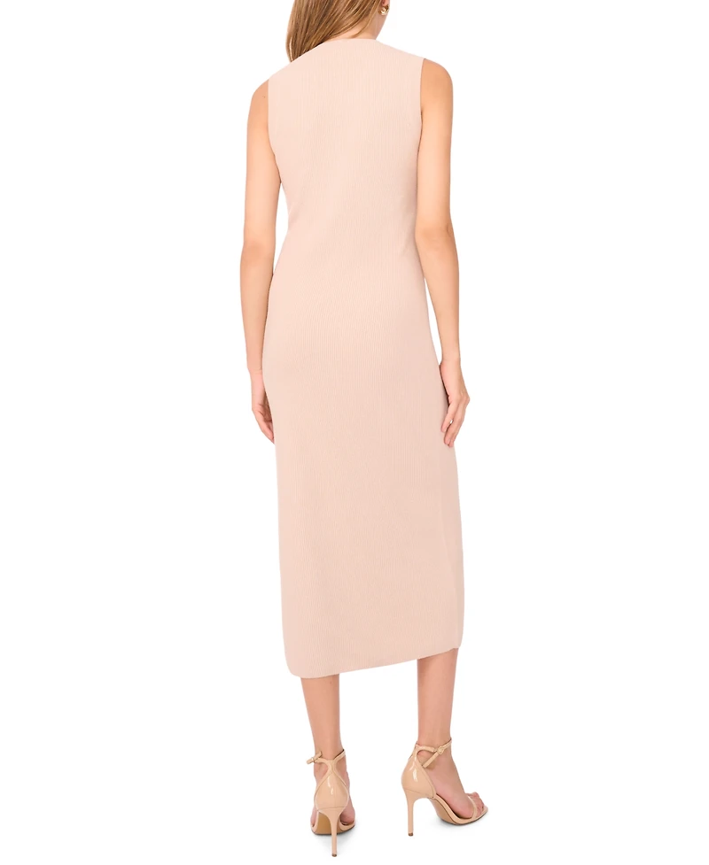 1.state Women's Crewneck Sleeveless Knit Midi Dress