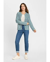 Olsen Tweed Knit Cardigan