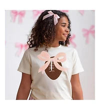 Sweet Wink Baby Girls Coquette Football Patch Short Sleeve T-Shirt