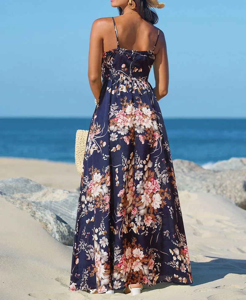 Cupshe Women's Spring Forward Floral Maxi Beach Dress