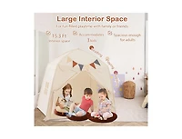 Kids Play Tent Bed Tent with String Lights Extra Large Playhouse Tent