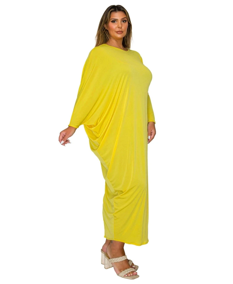 L I V D Plus Louella Asymmetrical Maxi Dress
