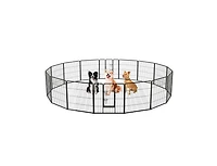 16 Panel Dog Playpen with Lock and Large Door