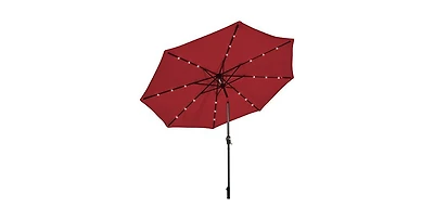 10 Feet Outdoor Patio umbrella with Bright Solar Led Lights