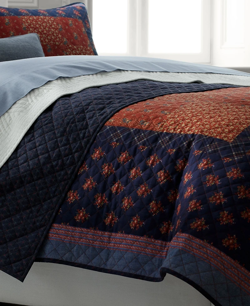 Lauren Ralph Lauren Claremont Soft Cotton Floral Quilt