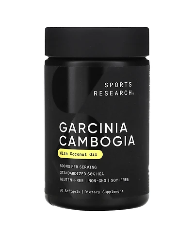 Sports Research Garcinia Cambogia with Coconut Oil 500 mg