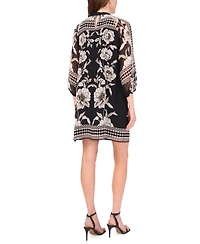 Msk Women's Mock Neck Shift Dress