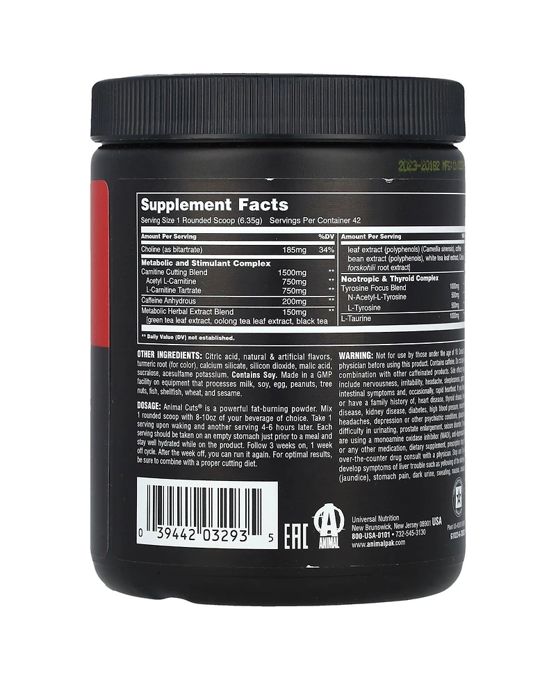 Animal Advanced Cuts Powder Orange Mango