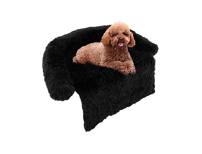 Plush Calming Dog Couch Bed with Anti-Slip Bottom