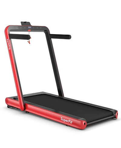 4.75HP 2-in-1 Folding Treadmill with Remote and App Control
