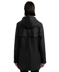 Hunter Women's Hooded Rubberized Waterproof Rain Coat