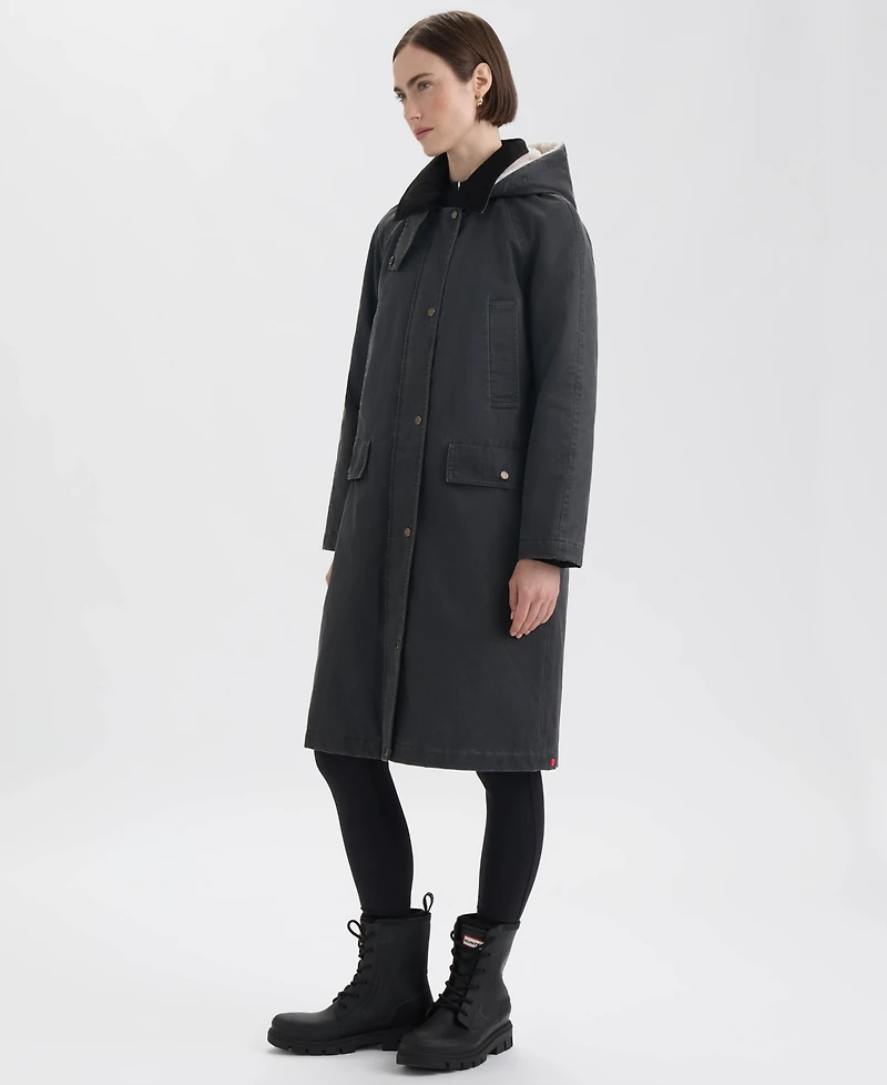 Hunter Women's Faux Fur-Lined Hood Coat