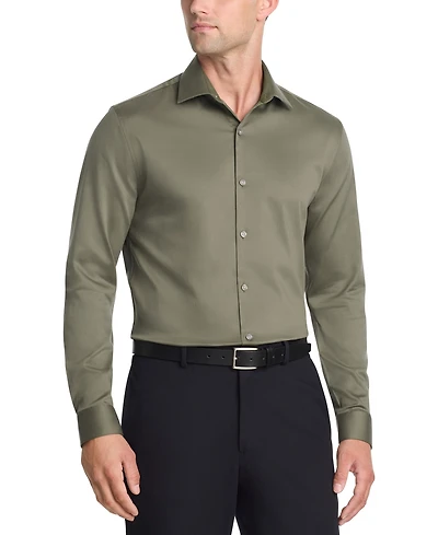 Kenneth Cole Reaction Men's Technicole Slim Fit Dress Shirt