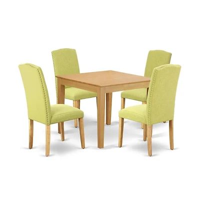 East West Furniture Dining Room Set Oak