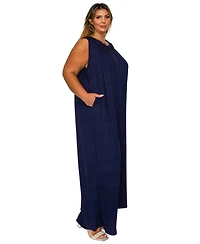 L I V D Plus Olson Wide Leg Pocket Jumpsuit