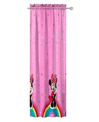 Sunny Side Up Minnie Mouse Curtains for Kids Bedroom 4-Piece Drape Set Pack of 2