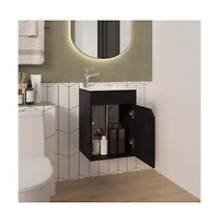 Fm Furniture Nelson Bathroom Floating Vanity, Wenge