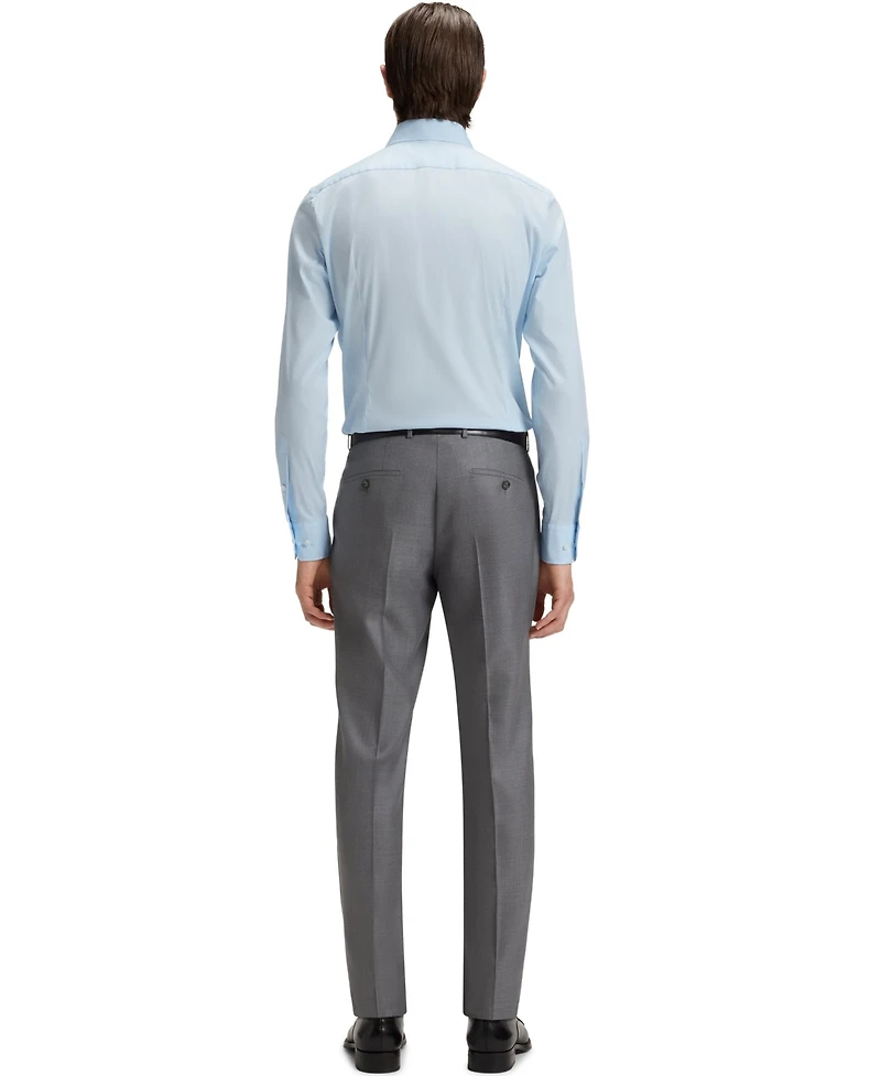 Boss by Hugo Men's Cotton-Blend Stretch Poplin Slim-Fit Dress Shirt