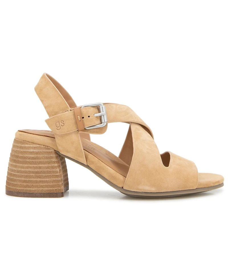 Gentle Souls Women's Mela Block Heel Dress Sandals