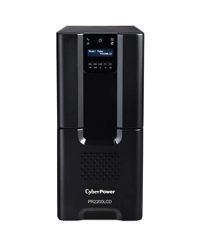 CyberPower PR2200LCD 2200 Va/1980W Smart App Sinewave Tower Ups, 8x Nema 5-15R, 2x Nema 5-20R