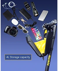 Urbanmax Scooter Storage Bag with Usb Port, Waterproof Handlebar Bag for Ebike, Escooter