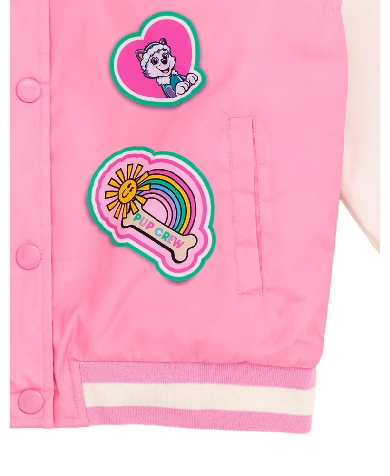 Paw Patrol Toddler Girls Varsity Bomber Jacket to