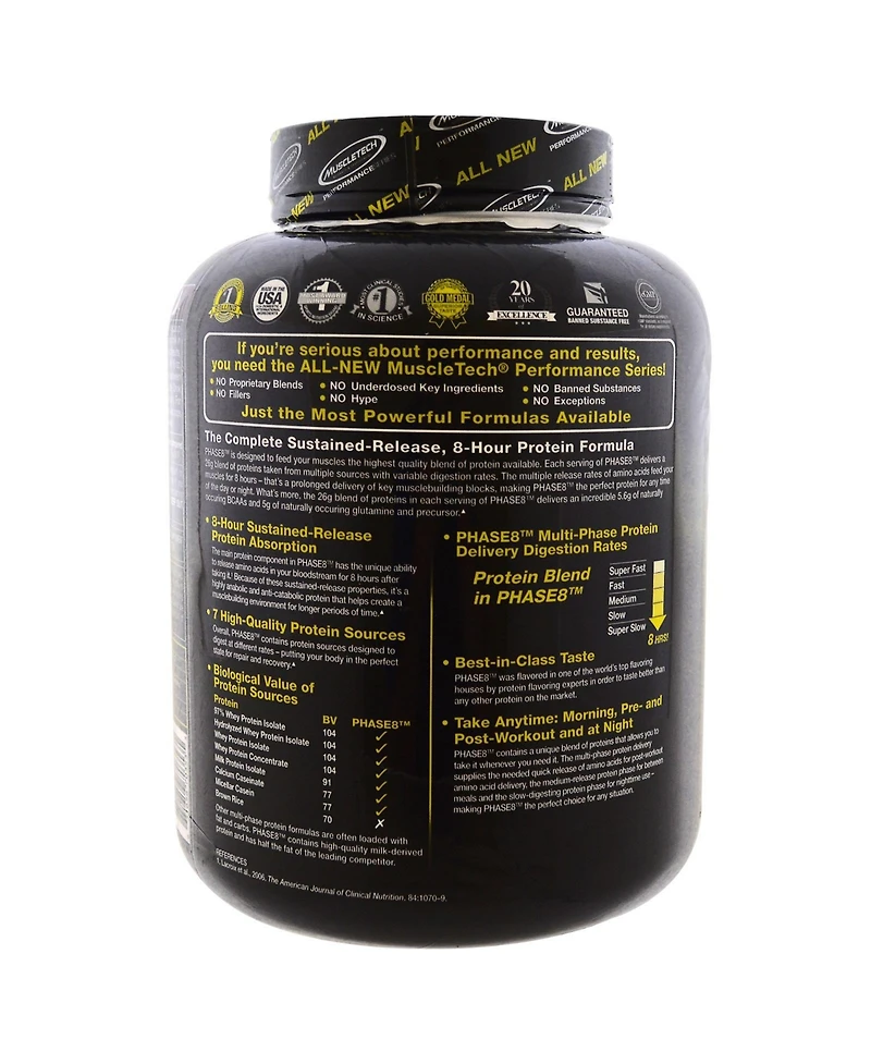 MuscleTech Platinum 8-Hour Protein Vanilla Cake