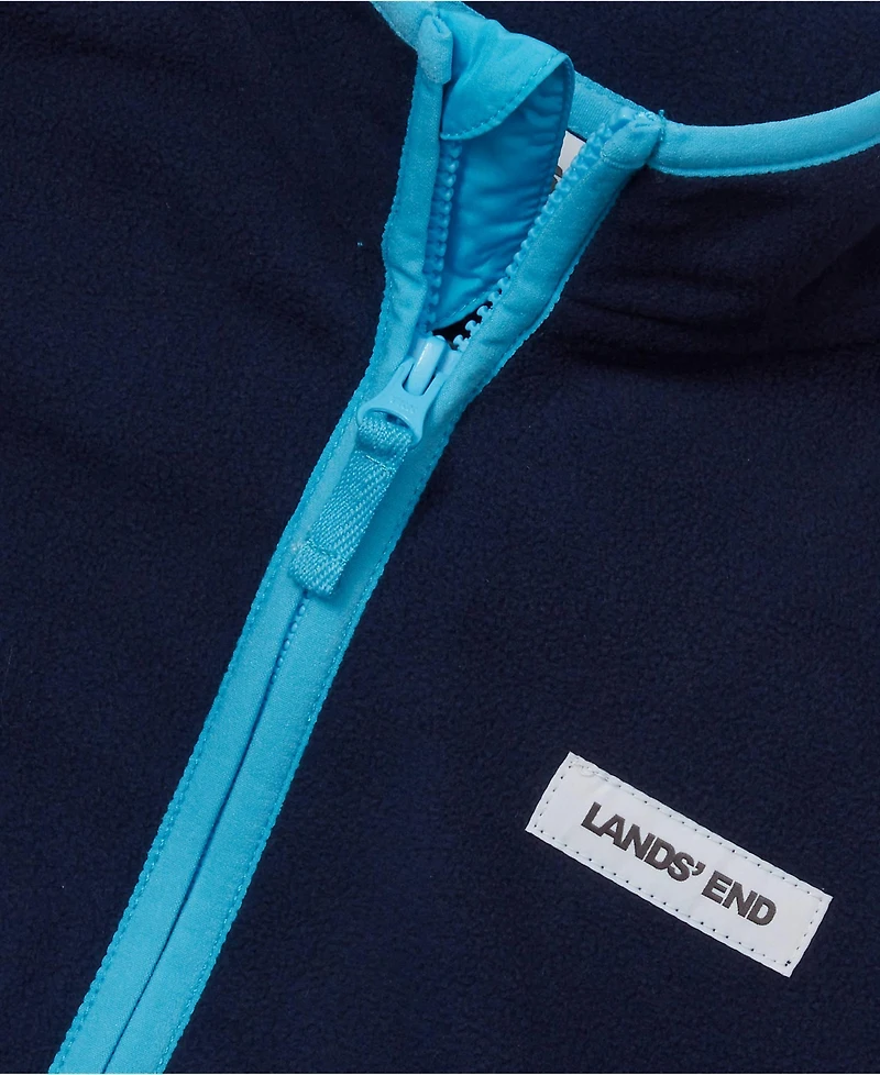 Lands' End Girls Anyweather Fleece Full Zip Jacket