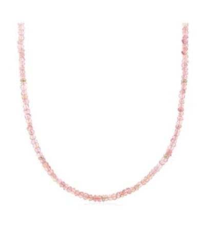 The Lovery Pink Opal Bead Necklace 14K Gold