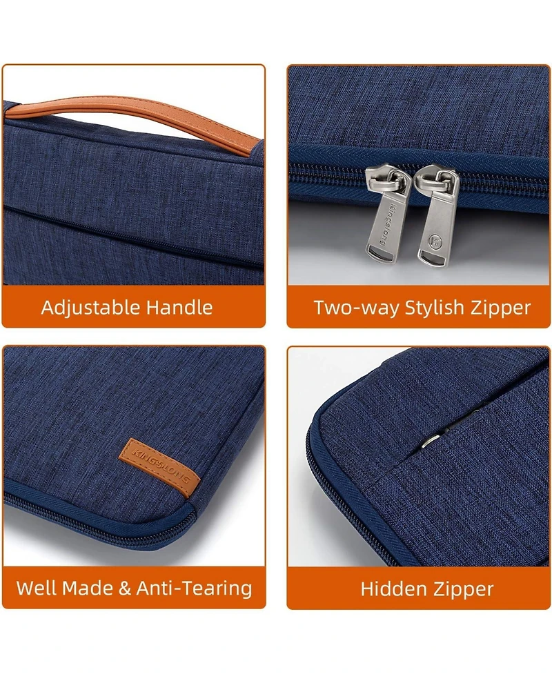 Acer 17-17.3 inch Laptop Sleeve Bag,Slim Shockproof Handbag Carrying Case Notebook Computer Cover Fit for Acer Asus Dell Hp Blue
