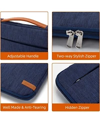 Acer 17-17.3 inch Laptop Sleeve Bag,Slim Shockproof Handbag Carrying Case Notebook Computer Cover Fit for Acer Asus Dell Hp Blue