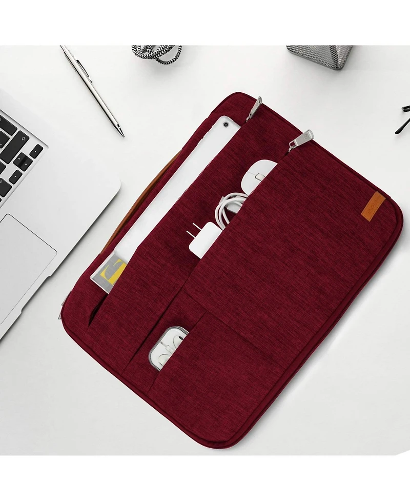 16 inch Laptop Sleeve Bag, Slim Lightweight Multiple Pockets Computer Cover Notebook Ultrabooks Carrying Case fit for Acer Asus Dell Lenovo Hp Toshiba