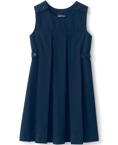 Lands' End Girls Solid Pleated Jumper