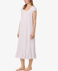 Eileen West Women's Cap Sleeve Long Nightgown