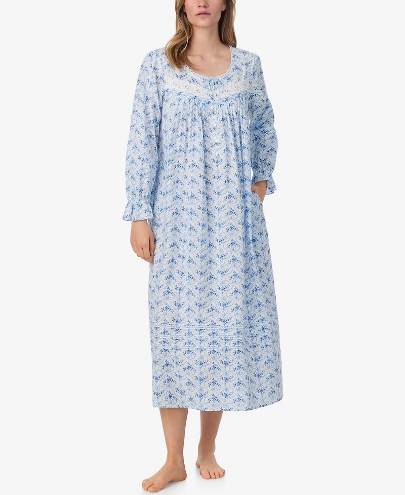 Eileen West Women's Long Sleeve Ballet Nightgown
