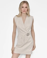 Dkny Women's Sleeveless V-Neck Sheath Dress