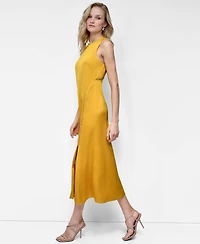 Dkny Women's Sleeveless Crew Neck Fit & Flare Dress