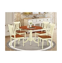 East West Furniture 5 Pc small Dining set-Dining Table and 4 Dining Chairs